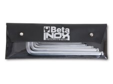 Serie 9 chiavi maschio esagonali Beta 96BPINOX/B9 in busta, 2-10mm (9pz)