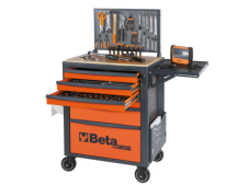 Beta carrello arancio RSC24 6 cassetti con porta carta, porta documenti e mensola