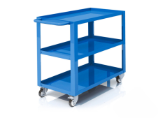 Carrello a tre ripiani Tecnotelai monoblocco 910x450x810mm portata 150kg Carrello a tre ripiani Tecnotelai monoblocco 910x450x810mm portata 150kg