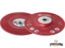 Platorello flessibile rosso a coste per dischi fibrati 3M Cubitron™ II d.115