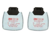 Filtri antiparticolato 3M D3138 per polveri e odori sgradevoli Classe P3 (2pz)