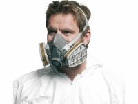 Semimaschera 6200 3M con filtri 6059 ABEK1 per protezione da vernici