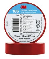3M™ Temflex™ 165 Nastro isolante in vinile, Nero, 15 mm x 10mt (10Pz)