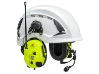 Cuffie antirumore ad alta visibilità 3M Peltor LiteCom Plus PMR con attacco per elmetto, 32dB