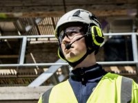 Cuffie antirumore ad alta visibilità 3M Peltor WS Alert X con attacco per elmetto, 30dB