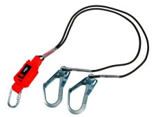 Cordino assorbitore a 2 braccia 3M Protecta con moschettone a vite, fune 1,8mt Cordino assorbitore a 2 braccia 3M Protecta con moschettone a vite, fune 1,8mt