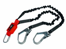 Cordino assorbitore a 2 braccia 3M Protecta con moschettoni Twist Lock, nastro 2mt Cordino assorbitore a 2 braccia 3M Protecta con moschettoni Twist Lock, nastro 2mt