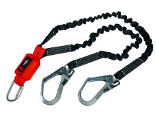Cordino a forcella con assorbitore 3M Protecta in tessuto elasticizzato 1,5mt, portata 140Kg Cordino a forcella con assorbitore 3M Protecta in tessuto elasticizzato 1,5mt, portata 140Kg