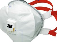 Respiratore a conchiglia 8835+ FFP3 per fumi e polveri con valvola 3M (5Pz)