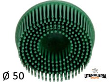 Dischi a tazza Bristle 3M attacco Roloc™ Ø 50 mm grana 50 (10pz)