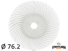 Spazzole radiali Bristle 3M filo curvo Tipo C Ø 76.2 mm grana 120 (40pz)