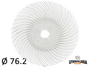 Spazzole radiali Bristle 3M filo curvo Tipo C Ø 76.2 mm grana 120 (40pz)