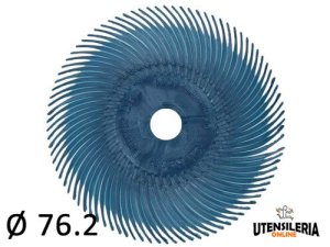 Spazzole radiali Bristle 3M filo curvo Tipo C Ø 76.2 mm grana 400 (40pz)