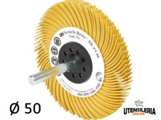 Spazzole radiali Bristle 3M Tipo C Marguerite Ø 50 mm grana 80 (6pz)