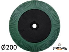 Spazzola radiale Bristle 3M filo diritto Tipo S Ø 200 mm grana 50