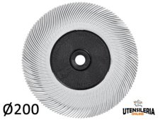 Spazzola radiale Bristle 3M filo curvo Tipo C Ø 200 mm grana 120