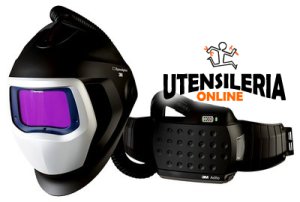 Casco saldatura 3M Speedglas 9100XX Air ADFLO e filtro ADF 9-13