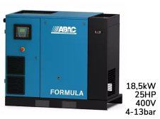Compressore rotativo a vite ABAC Formula IE 18,5kW velocità variabile con essiccatore, 4-13 bar