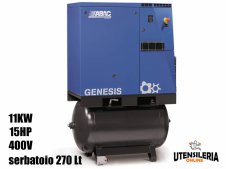 Compressore ABAC rotativo a vite velocità variabile GENESIS I 11/270 serbatoio 270Lt Compressore ABAC rotativo a vite velocità variabile GENESIS I 11/270 serbatoio 270Lt