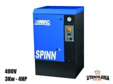 Compressore ABAC rotativo a vite SPINN 3 lubrificato silenziato 400V