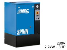 Compressore rotativo a vite ABAC Spinn 2,2 230V su basamento, 8-10 bar