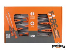 ABC Tools assortimento 8 giraviti A 1482 1008 in acciaio ABC Tools assortimento 8 giraviti A 1482 1008 in acciaio