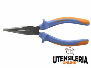 Pinze per meccanica a becchi lunghi B1675/4 manici resina 160mm