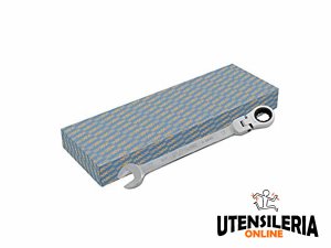 Serie 18 chiavi combinate cricchetto snodato 6-27mm (18pz)