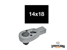 Teste ad innesto a cricchetto reversibile A2856/5 attacco 14x18mm Teste ad innesto a cricchetto reversibile A2856/5 attacco 14x18mm