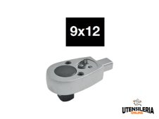 Teste ad innesto a cricchetto reversibile A2855/5 attacco 9x12mm Teste ad innesto a cricchetto reversibile A2855/5 attacco 9x12mm