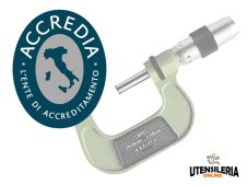 Certificato di taratura micrometri per esterni analogici 25-100mm