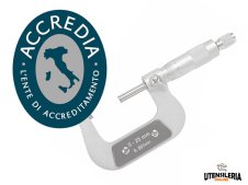 Certificato di taratura micrometri a comparatore 0-25mm