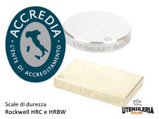 Certificato di taratura blocchi di durezza scala Rockwell HRC e HRBW