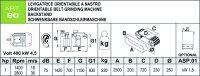 Levigatrice a nastro orizzontale Aceti 200x2500mm, 4,5kW 400V
