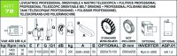 Levigatrice a nastro telescopico orientabile Aceti con pulitrice, 4,4kW 400V