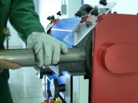 Sbavatrice per tubi Aceti con doppia spazzola in fili metallici, spessore max 120mm