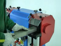 Sbavatrice per tubi Aceti con doppia spazzola in fili metallici, spessore max 120mm