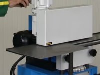 Sbavatrice per lamiere a ruote abrasive Aceti, spessore max 4mm