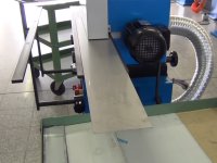 Sbavatrice per lamiere a ruote abrasive Aceti, spessore max 4mm