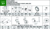 Sbavatrice per lamiere a ruote abrasive Aceti, spessore max 4mm