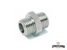 Nippli cilindrici doppio maschio in ottone nichelato Aignep 2010 (10pz) Nippli cilindrici doppio maschio in ottone nichelato Aignep 2010 (10pz)