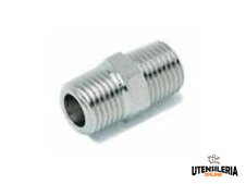 Nippli conici doppio maschio in ottone nichelato Aignep 2000 (10pz) Nippli conici doppio maschio in ottone nichelato Aignep 2000 (10pz)