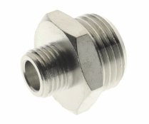 Nippli di riduzione cilindrici doppio maschio in ottone nichelato Aignep 2030 (10pz) Nippli di riduzione cilindrici doppio maschio in ottone nichelato Aignep 2030 (10pz)