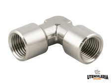 Raccordi a L femmina Aignep 62510 in acciaio INOX 316L 1/8"-1/2" (10pz) Raccordi a L femmina Aignep 62510 in acciaio INOX 316L 1/8"-1/2" (10pz)