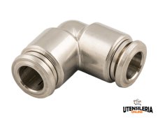 Raccordi a L intermedi Aignep 60130X per aria compressa INOX 316L 10-14mm (2pz)