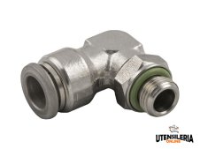 Raccordi a L orientabili maschio cilindrici INOX 316L Aignep 60115, 4-12mm (10pz)