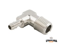 Raccordi a L Aignep 62355 con portagomma maschio, 6-9mm (10pz) Raccordi a L Aignep 62355 con portagomma maschio, 6-9mm (10pz)
