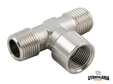 Raccordi a T femmina centrale Aignep 62420 in acciaio INOX 316L 1/8"-1/2" (10pz) Raccordi a T femmina centrale Aignep 62420 in acciaio INOX 316L 1/8"-1/2" (10pz)
