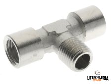 Raccordi a T maschio centrale Aignep 4040 per aria compressa, acqua e olio (10pz)