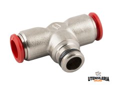 Raccordi a T maschio conico Aignep 50200 per aria compressa (10pz)